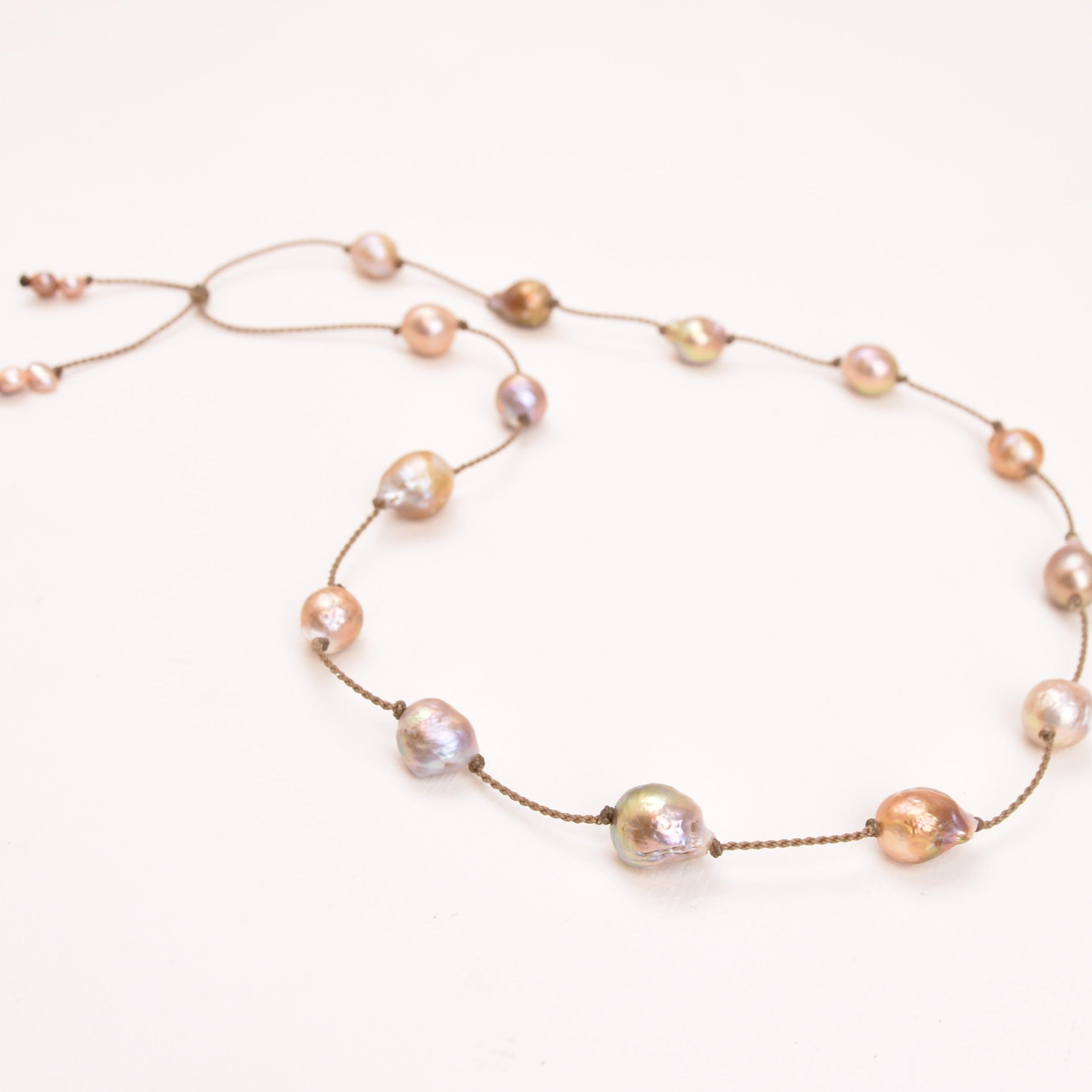 Adjustable Pearl Necklace