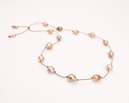 Pearl Duets - necklace + hatband