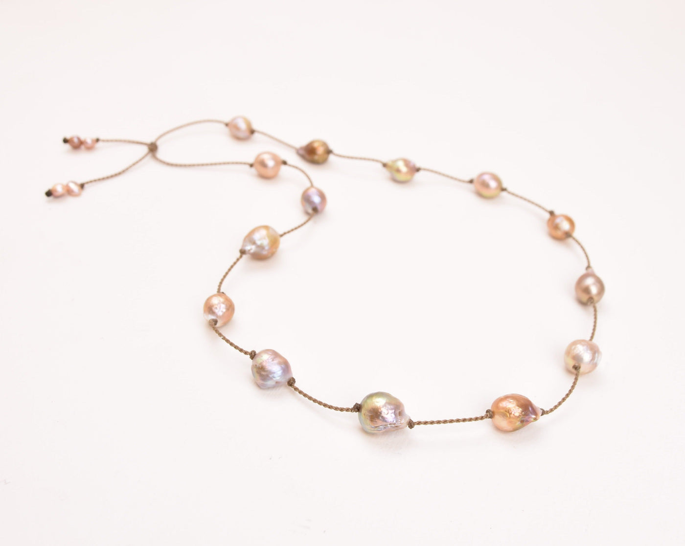 Pearl Duets - necklace + hatband
