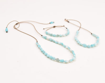 Amazonite Pebbles - Bracelet, Necklace, Duet, OR the whole set!