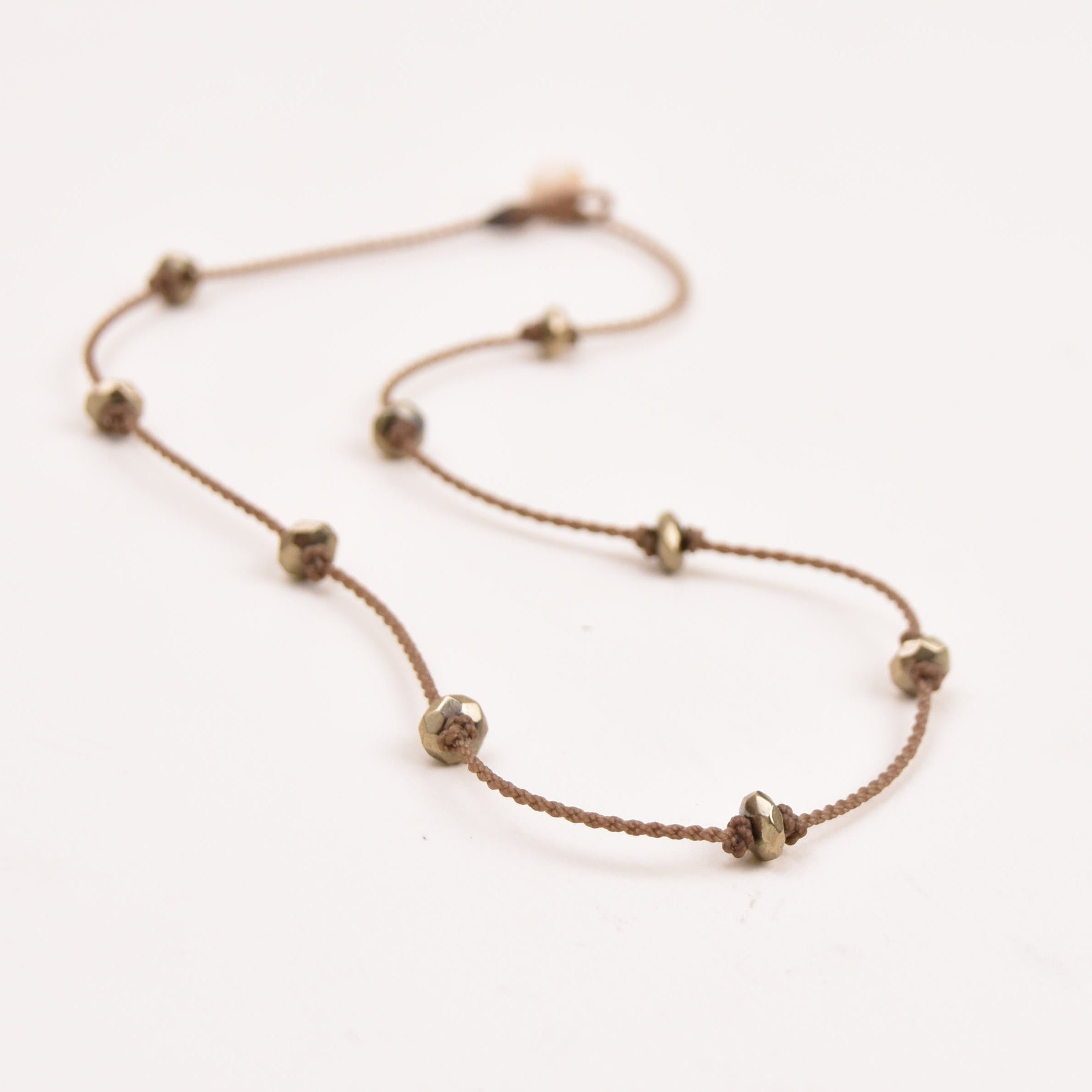 Princess Necklace - Pyrite Faceted