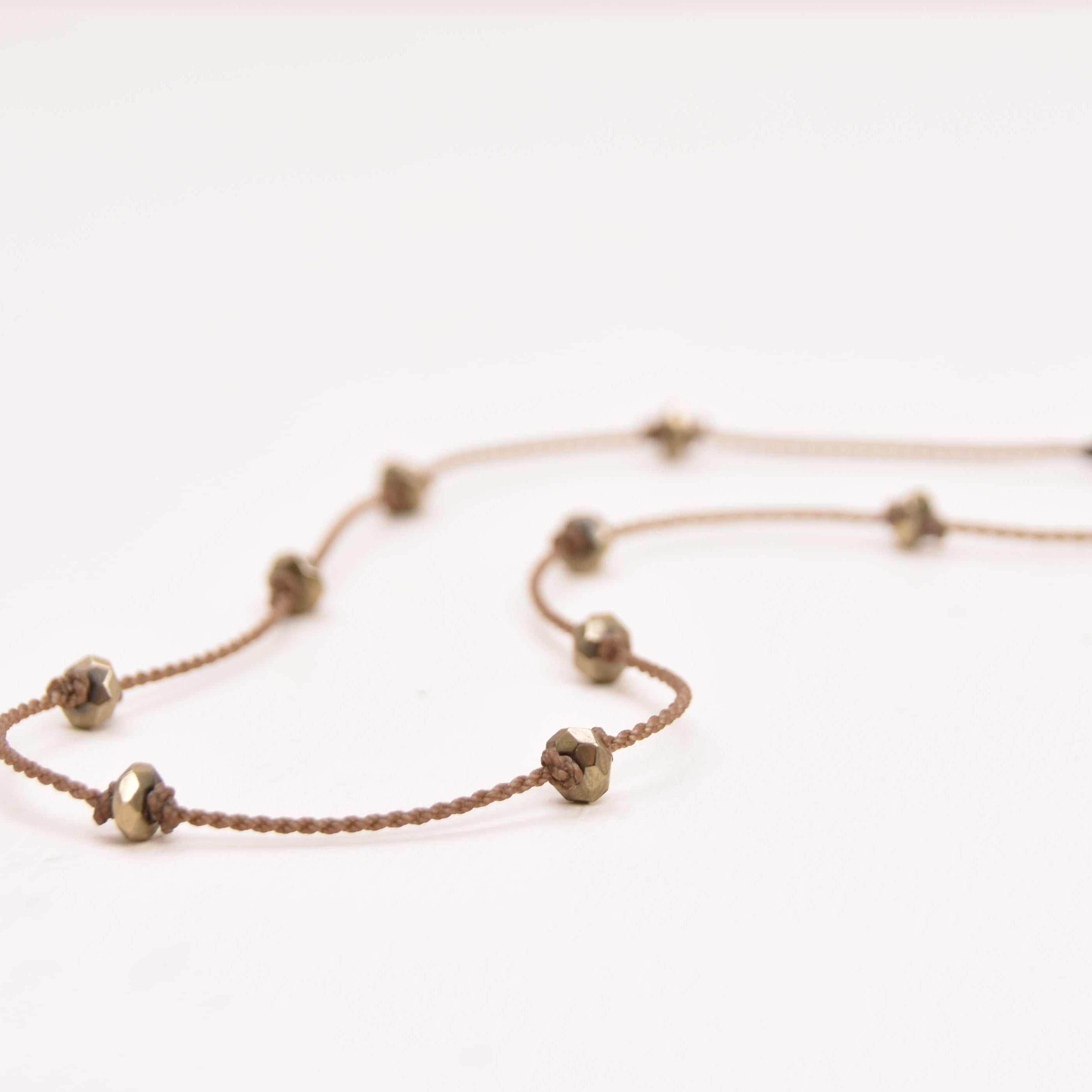 Princess Necklace - Pyrite Faceted