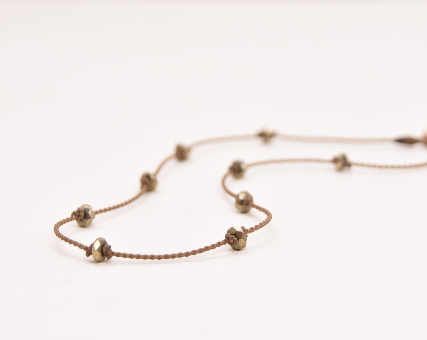 Princess Necklace - Pyrite Faceted