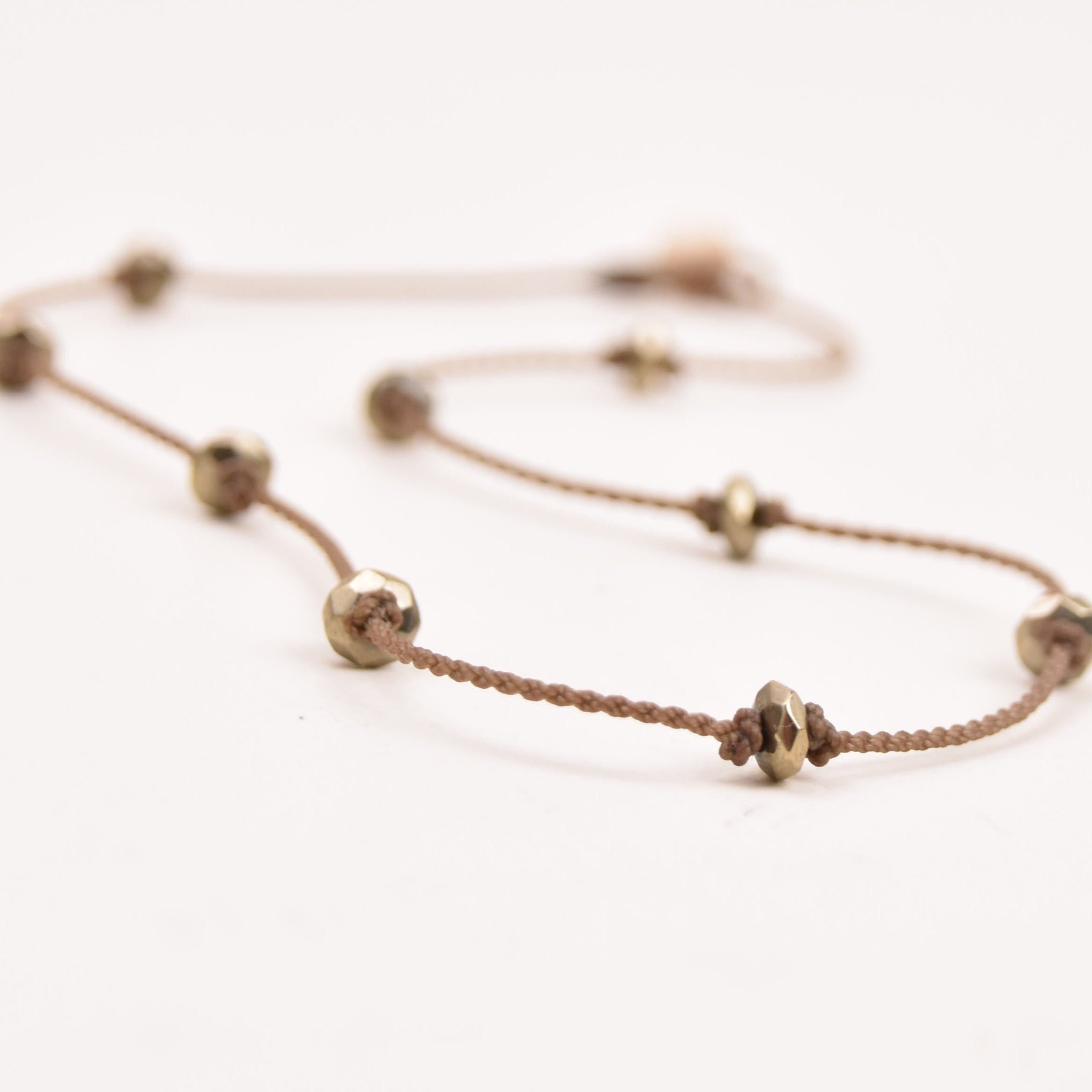 Princess Necklace - Pyrite Faceted