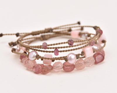 On Wednesdays We Wear Pink - Bracelet Stack