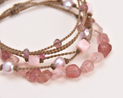 On Wednesdays We Wear Pink - Bracelet Stack