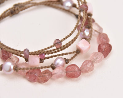 On Wednesdays We Wear Pink - Bracelet Stack
