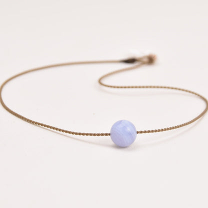 Blue Lace Agate - Classic Necklace