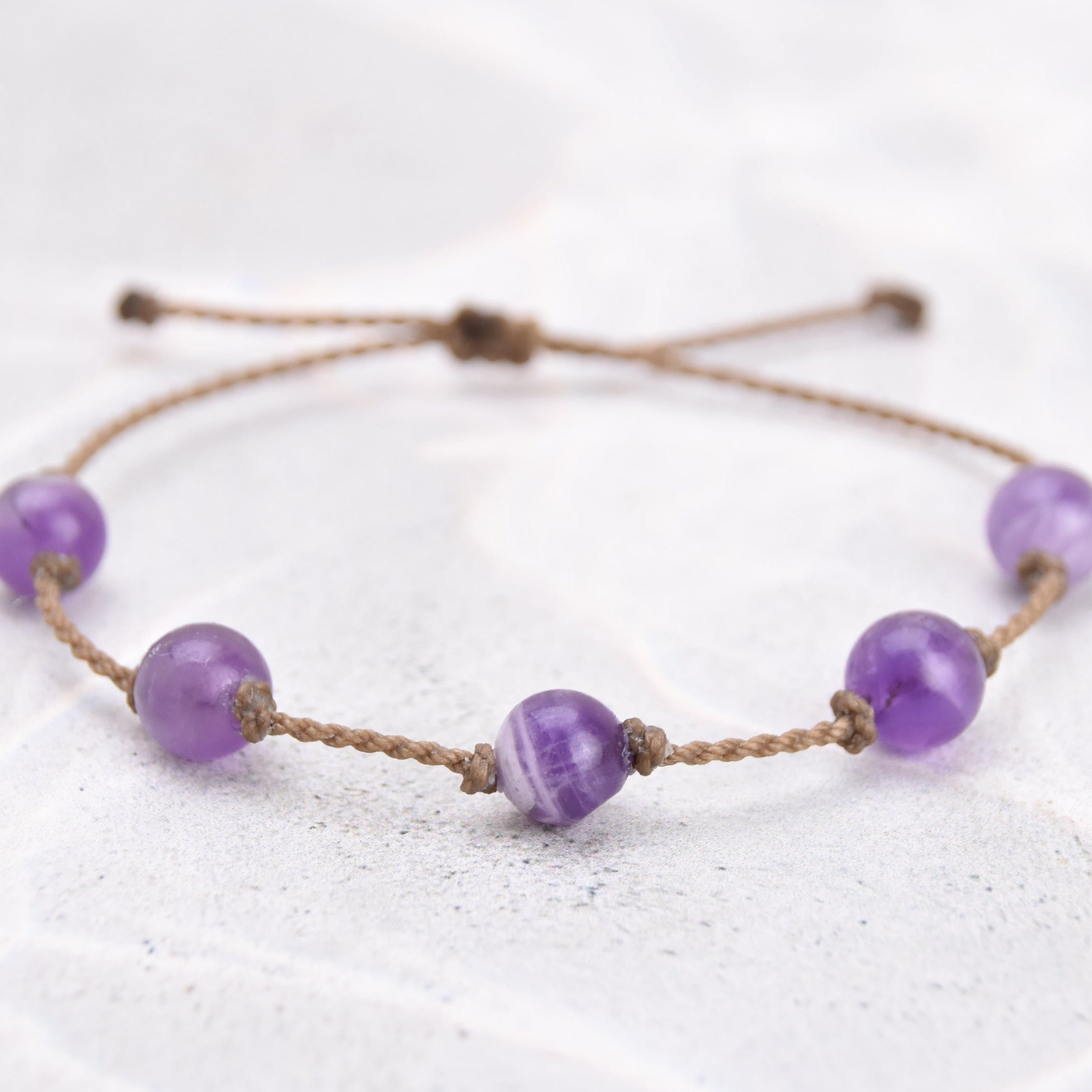 Purple Stones Bracelets