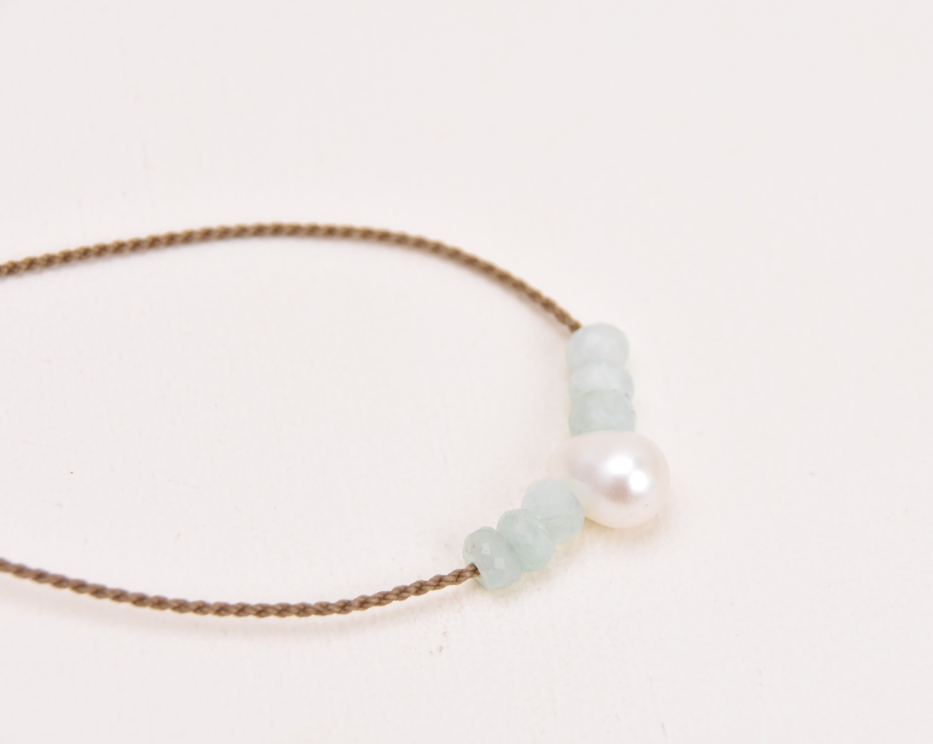 Amazonite + Teardrop Pearl Bohemian
