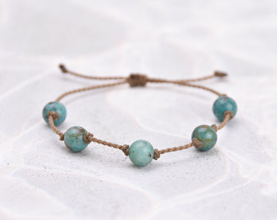 Chrysocolla & African Turquoise Bracelets