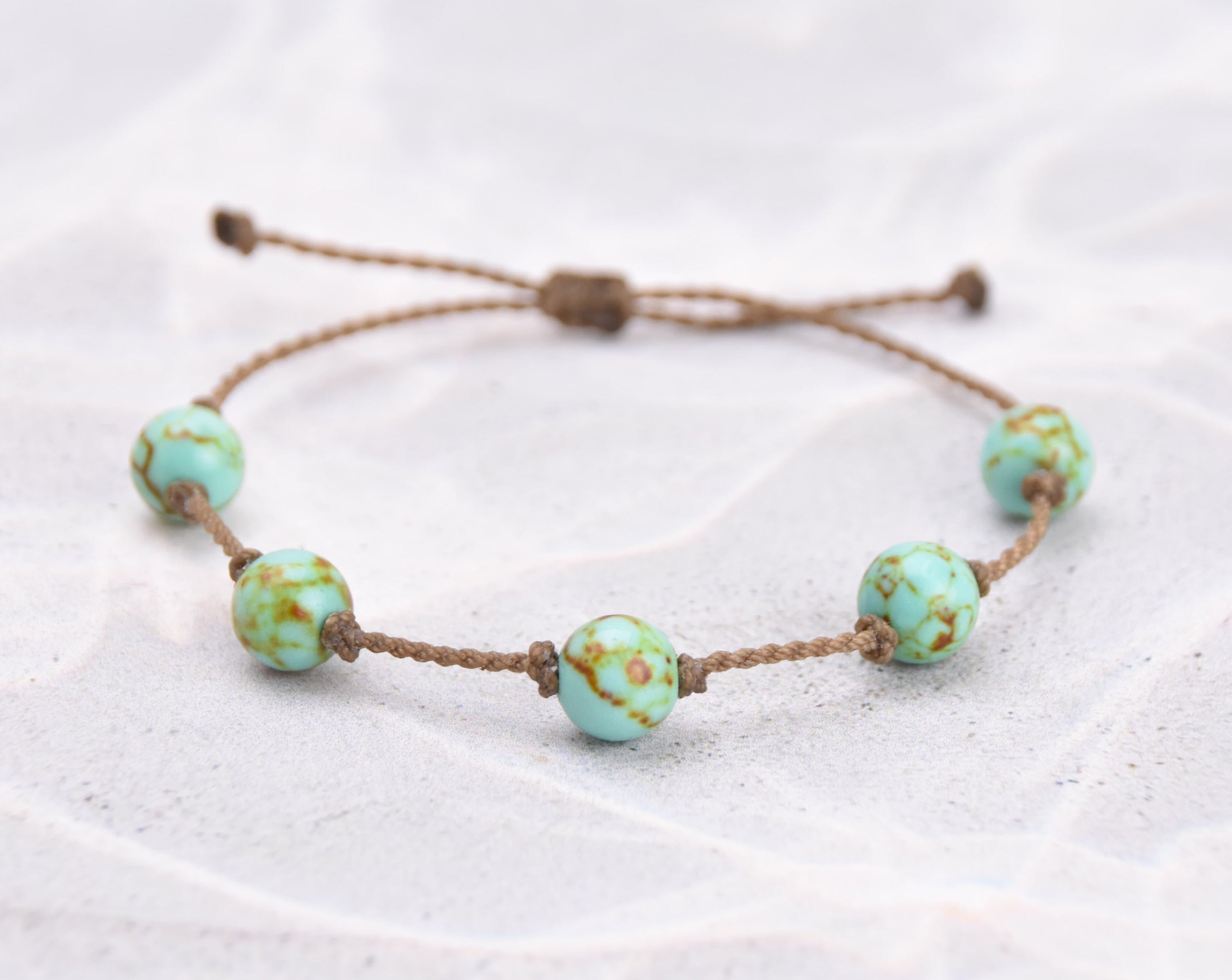 Turquoise Jasper & Lemon Chrysoprase Bracelets
