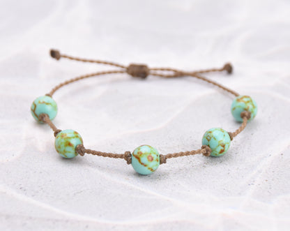 Turquoise Jasper & Lemon Chrysoprase Bracelets