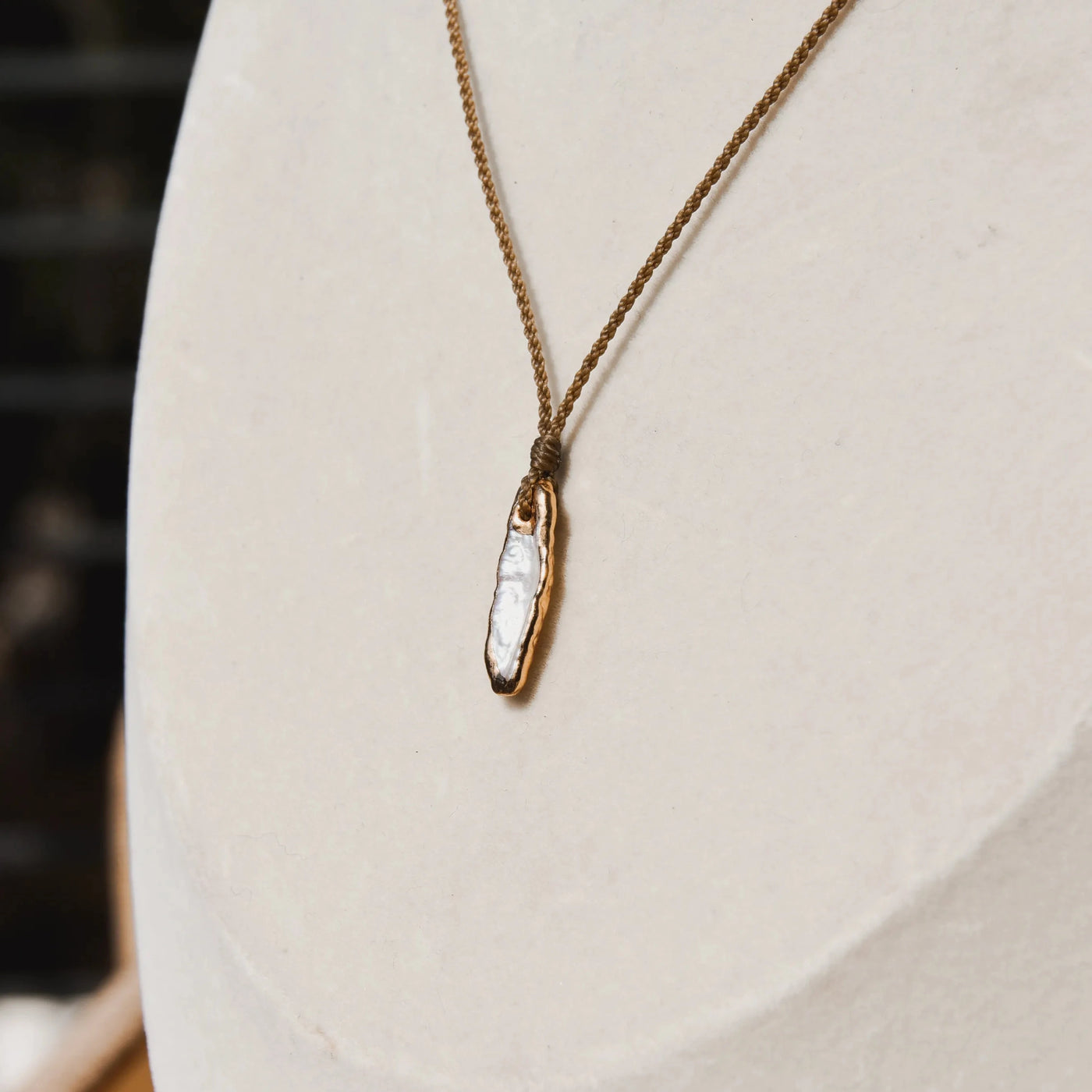 Gold Dipped Biwa Pearl