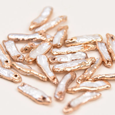Gold Dipped Biwa Pearl