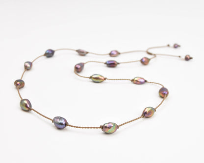 Pearl Duets - necklace + hatband