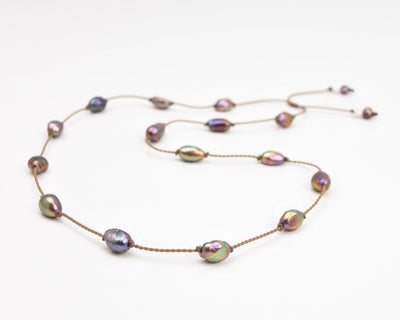 Pearl Duets - necklace + hatband