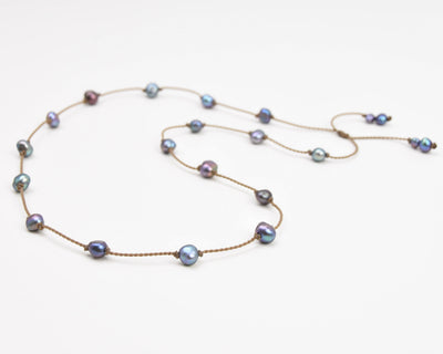 Pearl Duets - necklace + hatband