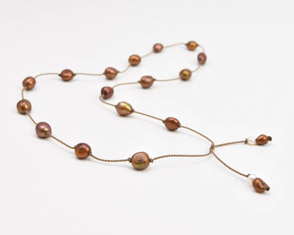Pearl Duets - necklace + hatband