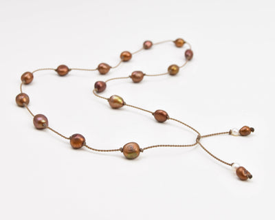 Pearl Duets - necklace + hatband