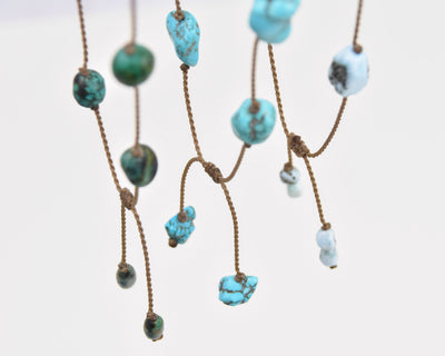 Stone Duets - necklace + hatband