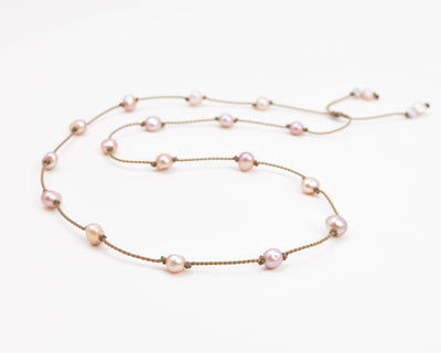 Pearl Duets - necklace + hatband