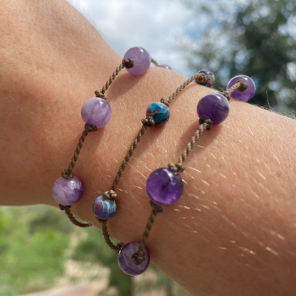 Purple Stones Bracelets
