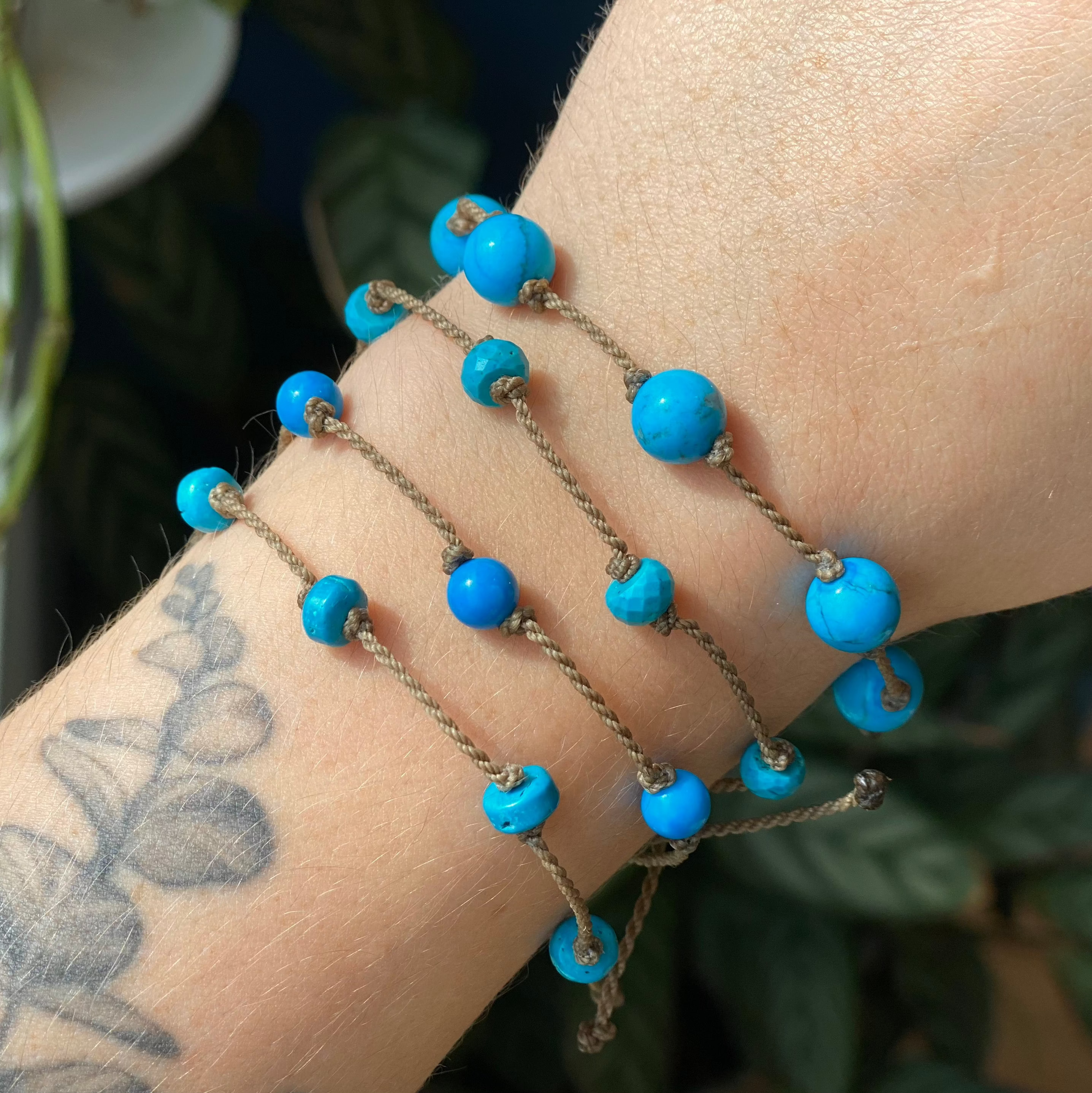 Turquoise & Island Blue Howlite Bracelets