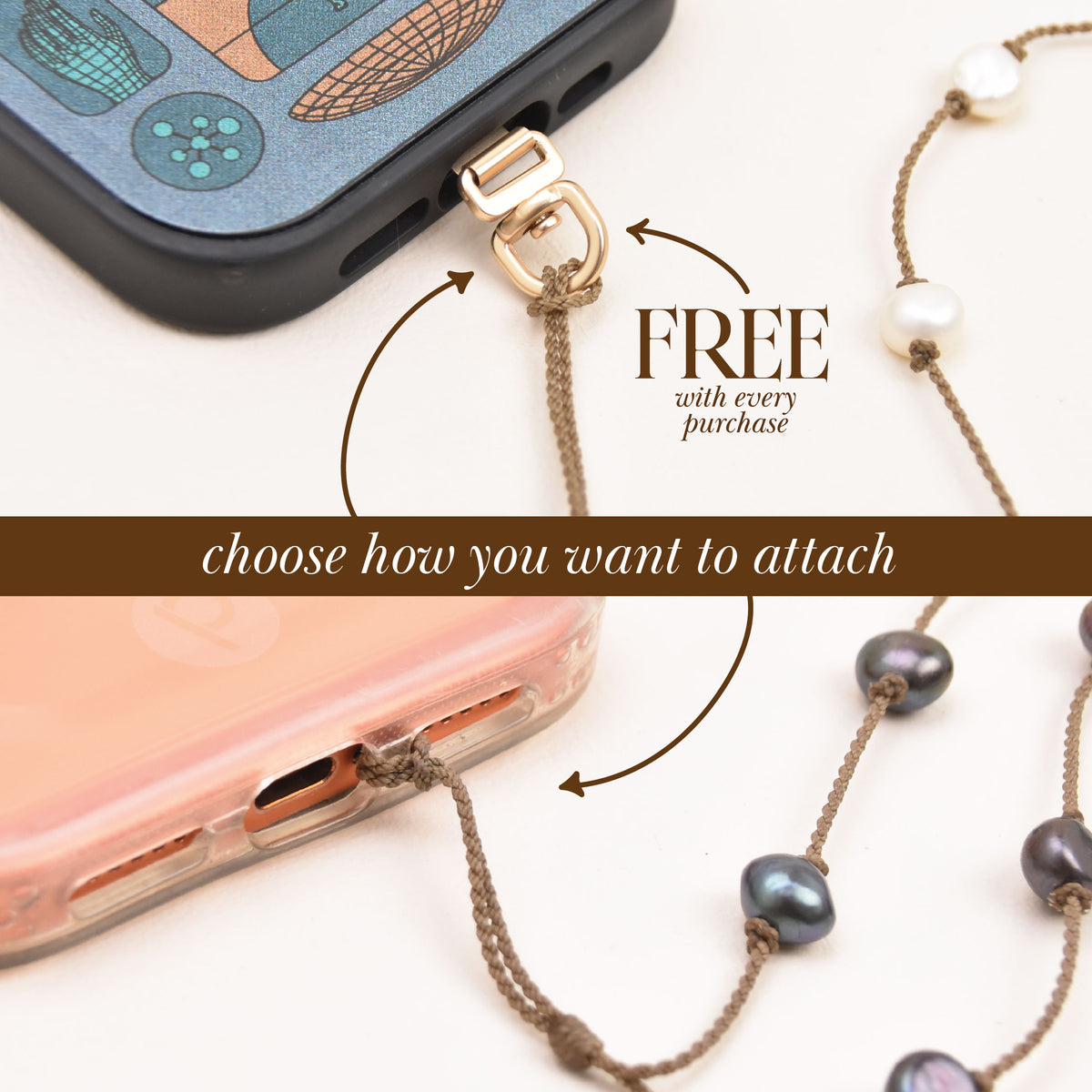 Pearl Phone Wristlet