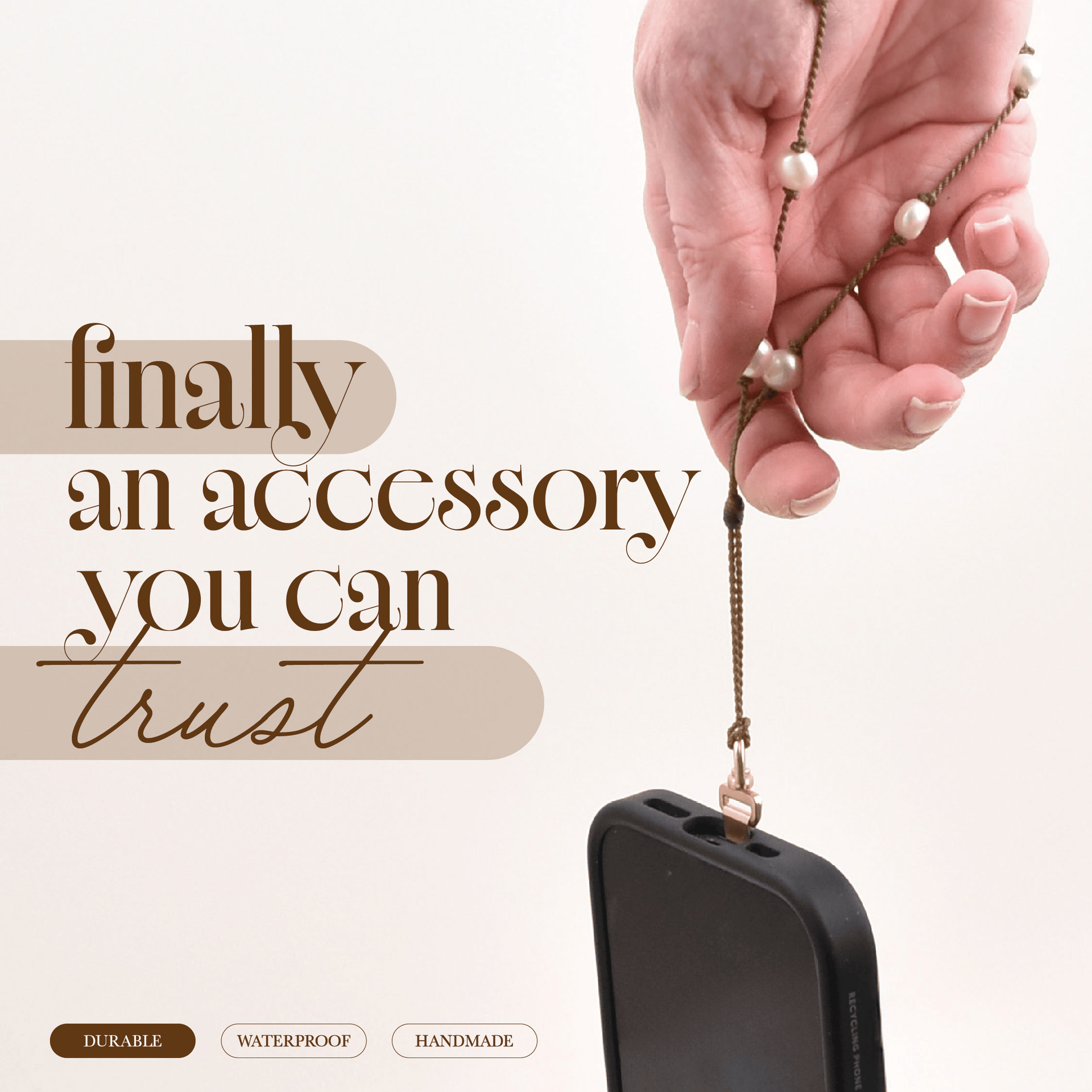 Pearl Phone Wristlet