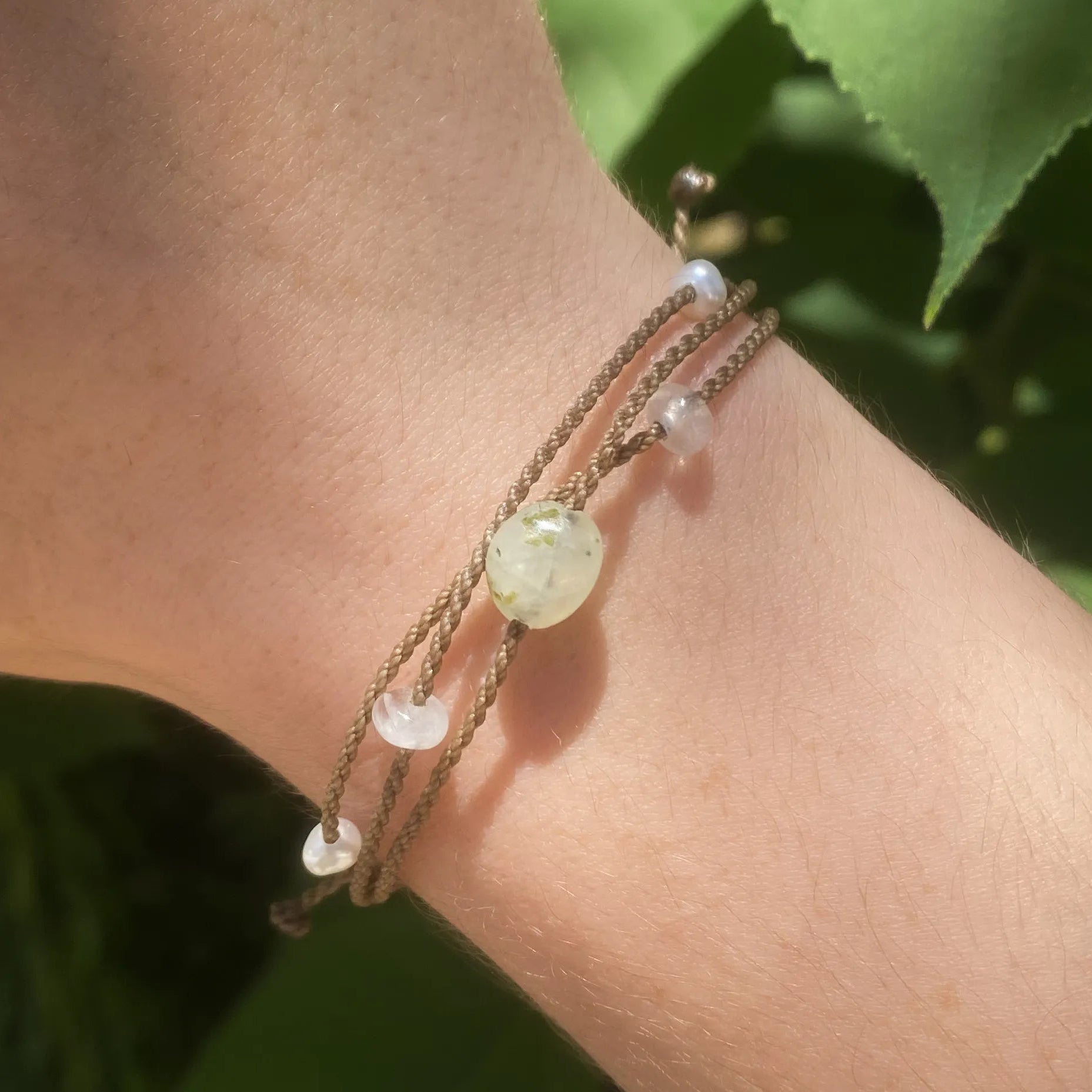 Mental Health Matters Riptide Bracelet on model's wrist closeup shot