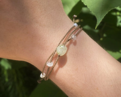 Mental Health Matters Riptide Bracelet on model's wrist closeup shot