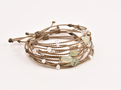 Mental Health Matters Riptide Bracelet Stack with white background