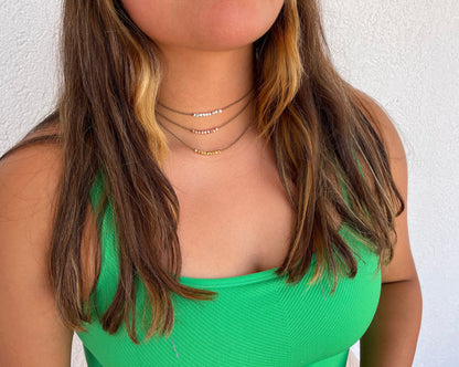 Minimalist Metal  Necklace - Rose Gold, Gold or Silver