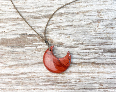 Stone Crescent Necklaces