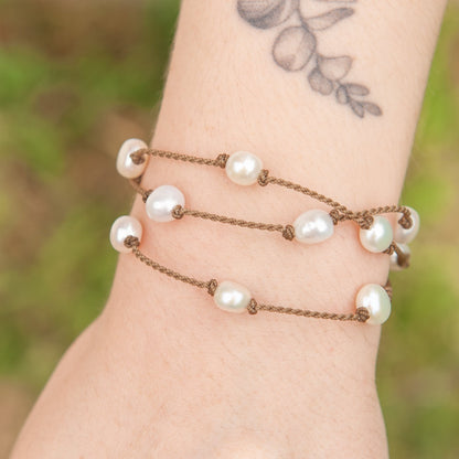 White Pearl Baroque Medium - Wrap