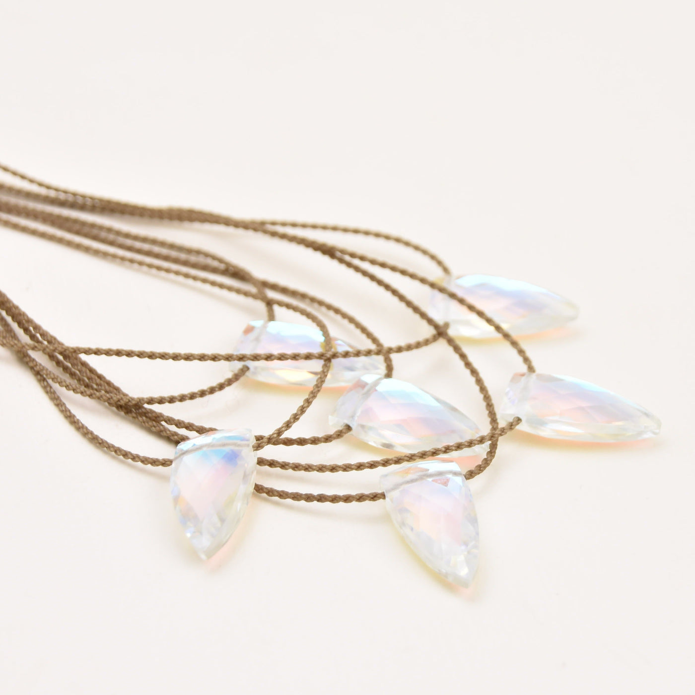 Aurora Quartz Pyramid Necklace