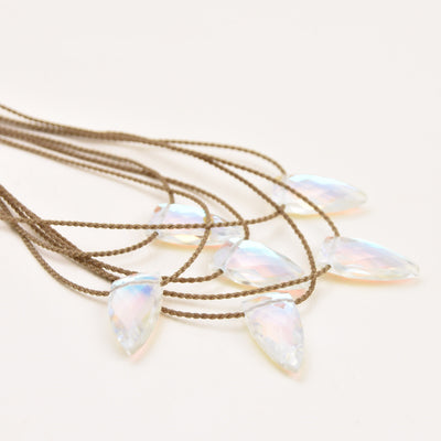 Aurora Quartz Pyramid Necklace
