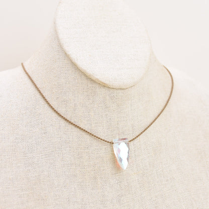Aurora Quartz Pyramid Necklace
