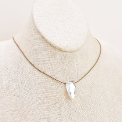 Aurora Quartz Pyramid Necklace