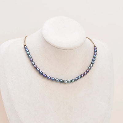 The Crown Rice Pearl Necklace