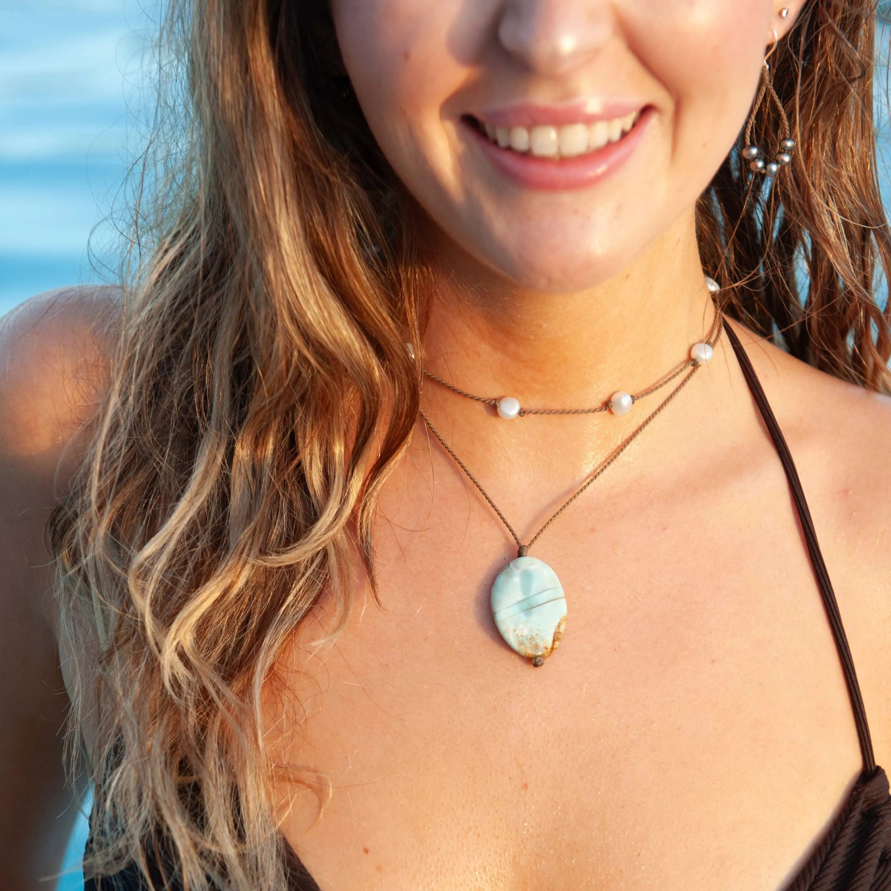 Dragon Skin Agate Stone Pendant | LIMITED DROP