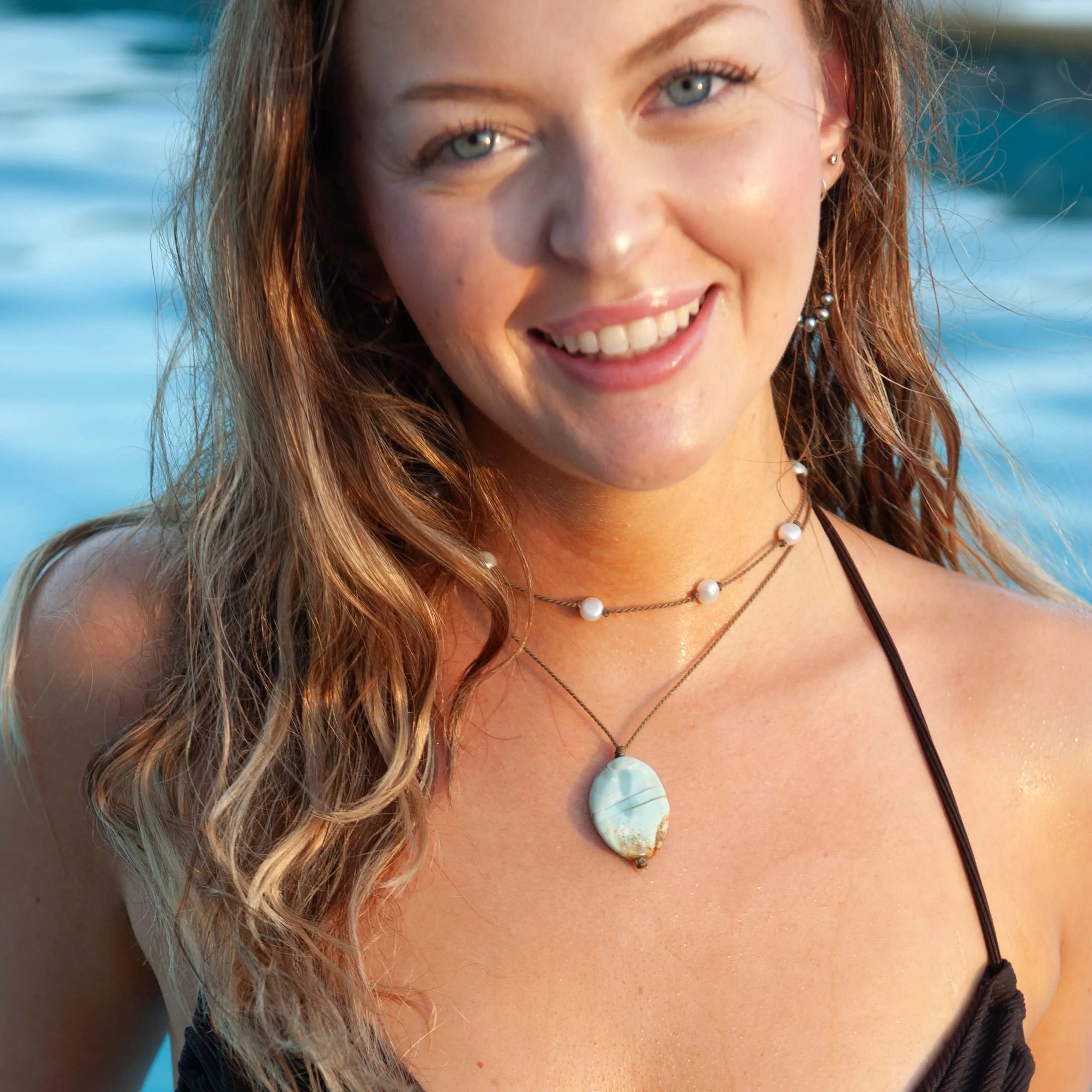Dragon Skin Agate Stone Pendant | LIMITED DROP