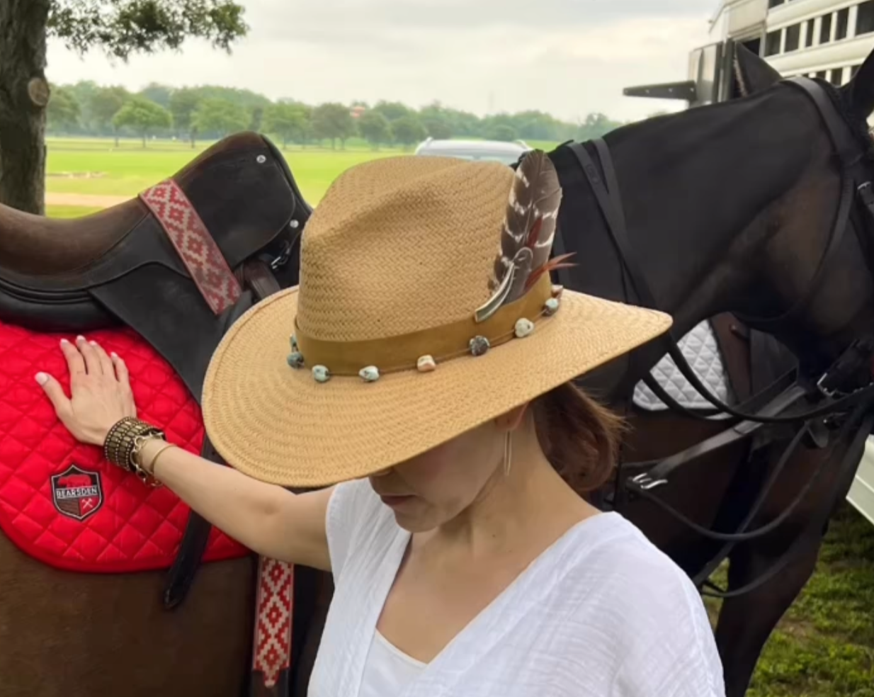 Pearl + Stone Duets - necklace + hatband