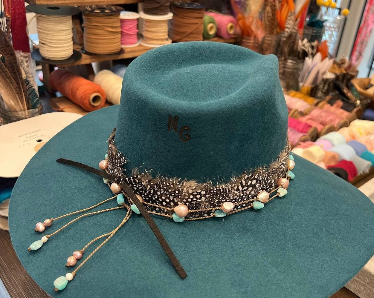 Stone Duets - necklace + hatband