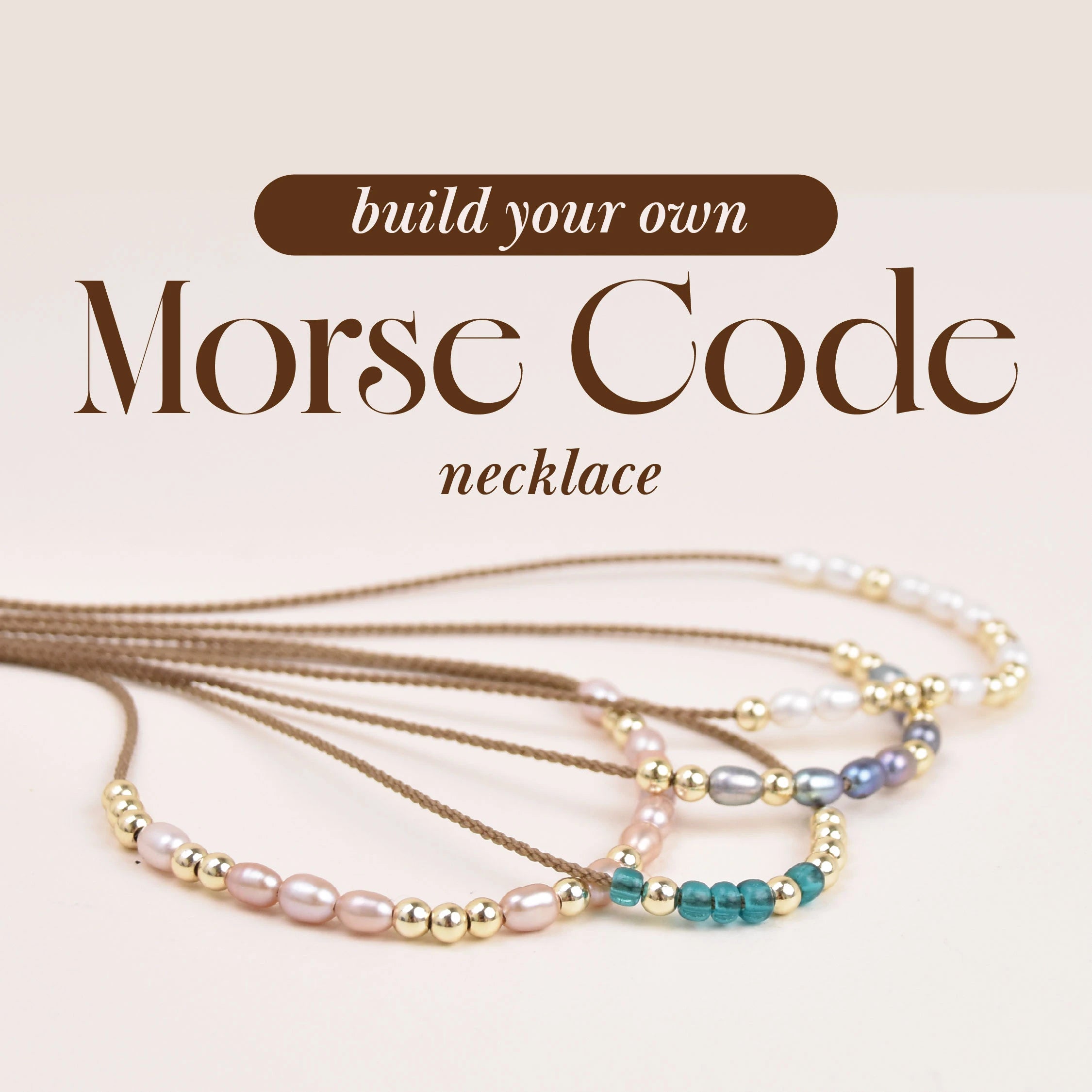 Morse Code Custom Necklace | Build Your Own