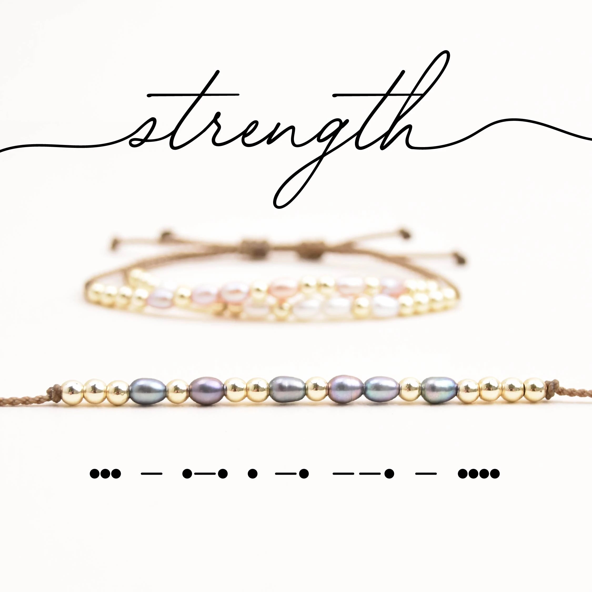 Morse Code "Strength" Bracelet
