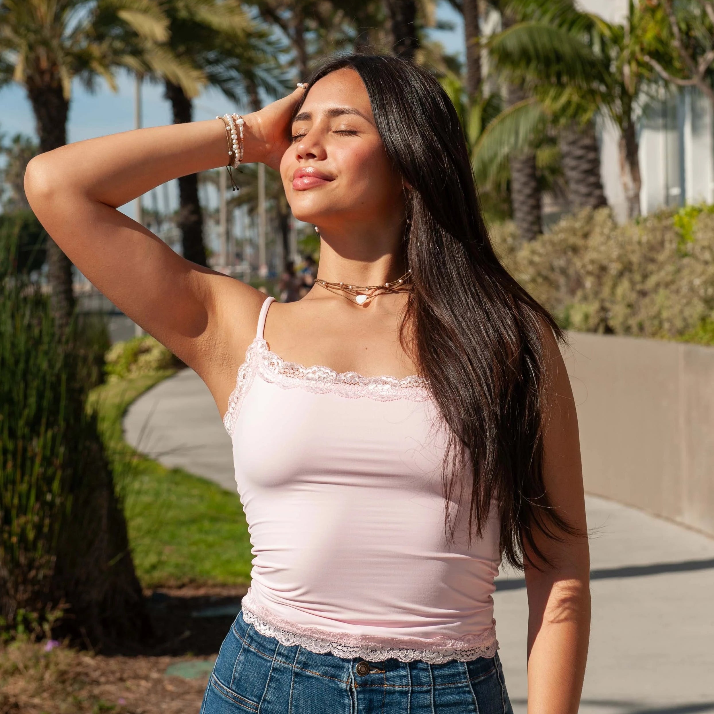 Mother of Pearl Heart Necklace