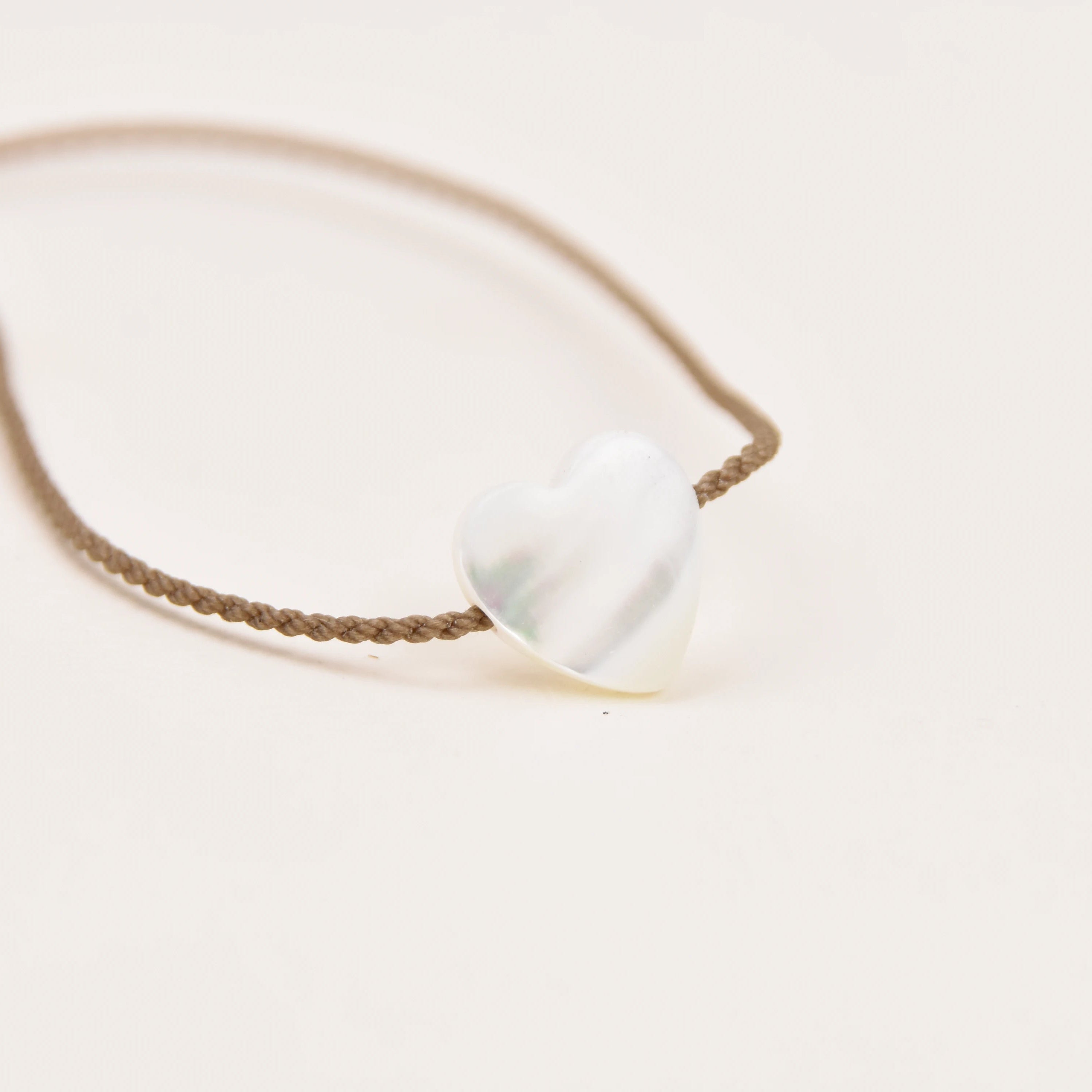 Mother of Pearl Heart Necklace