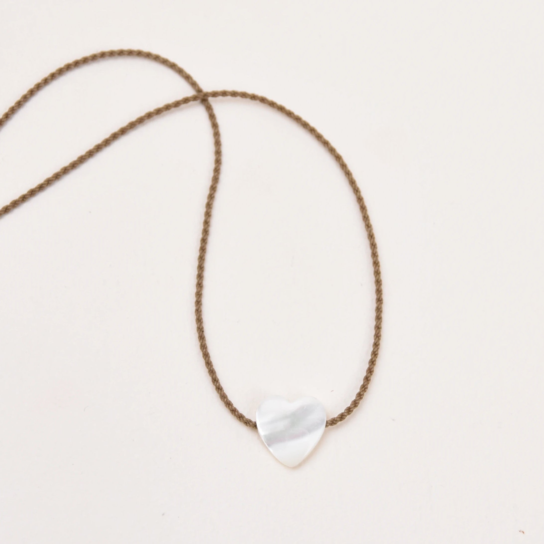 Mother of Pearl Heart Necklace